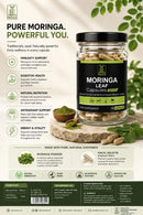 Moringa Leaf Powder 60 Capsules - Organic