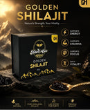 Golden Shilajit Premium Natural Resin for Vitality & Wellness 20g