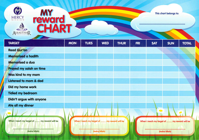 My Reward Chart by Mercy Mission