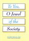 To You O Jewel of the Society by Darussalam Publishers